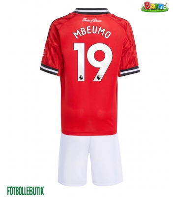 Manchester United Bryan Mbeumo #19 Hemmaställ Barn 2025-26 Kortärmad (+ Korta byxor)